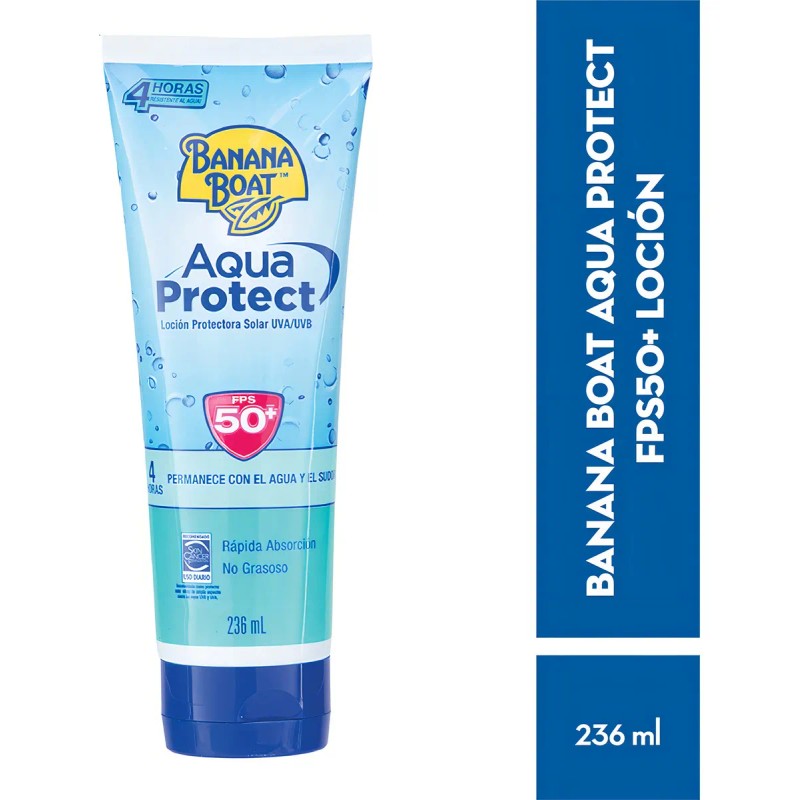 Protector Solar Banana Boat Aqua Protect Locion Fps 236ml