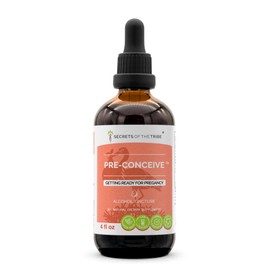 Secrets of the Tribe - Pre-Conceive, Herbal Supplement Blend Drops Alcohol Liquid Extract, Preparing for Pregnancy (4 fl oz)