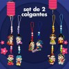 J.H. Company Set 2 Pcs Colgante Figura Coreana Tradicional Pareja