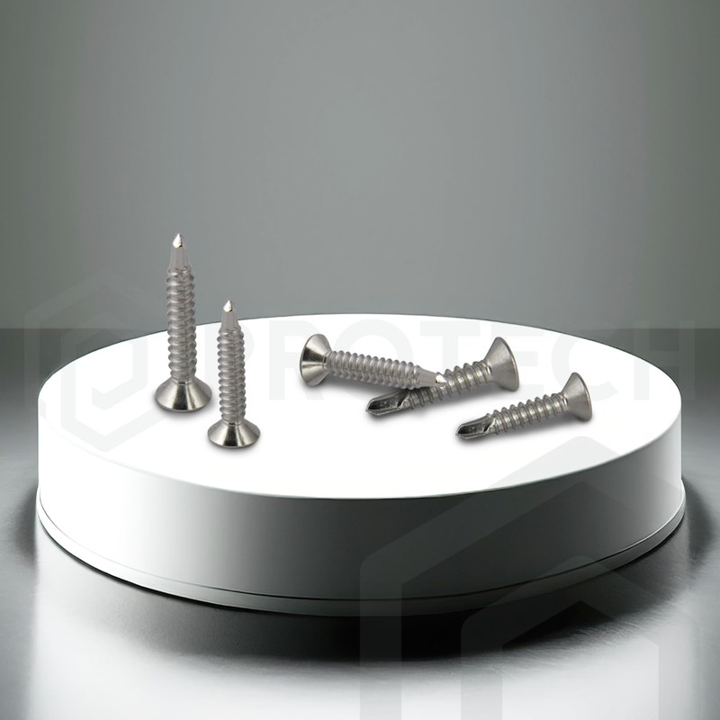 PROTECH Pack of 200 Drilling Screws 4.8 x 38 mm
