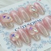 Shiny Magnetic Handmade Nail Tips - Oval L / 샤이니
