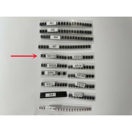 SMA 10pcs SR1100 SS110 SMA SCHOTTKY RECTIFIERS Diode 100V 1A DO-214AC US