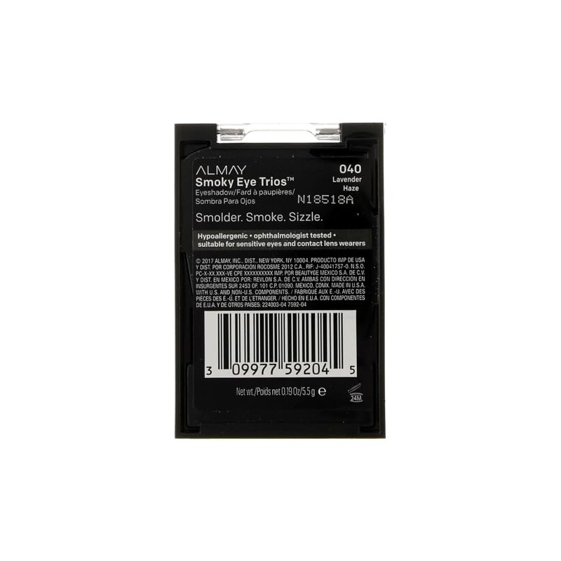 Almay Smoky Eye Trios, Lavender Haze, eyeshadow palette (40), 1