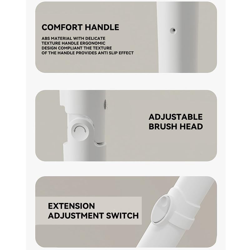 Greater Range Electric Spin Scrubber - Cordless Cleaning Head with