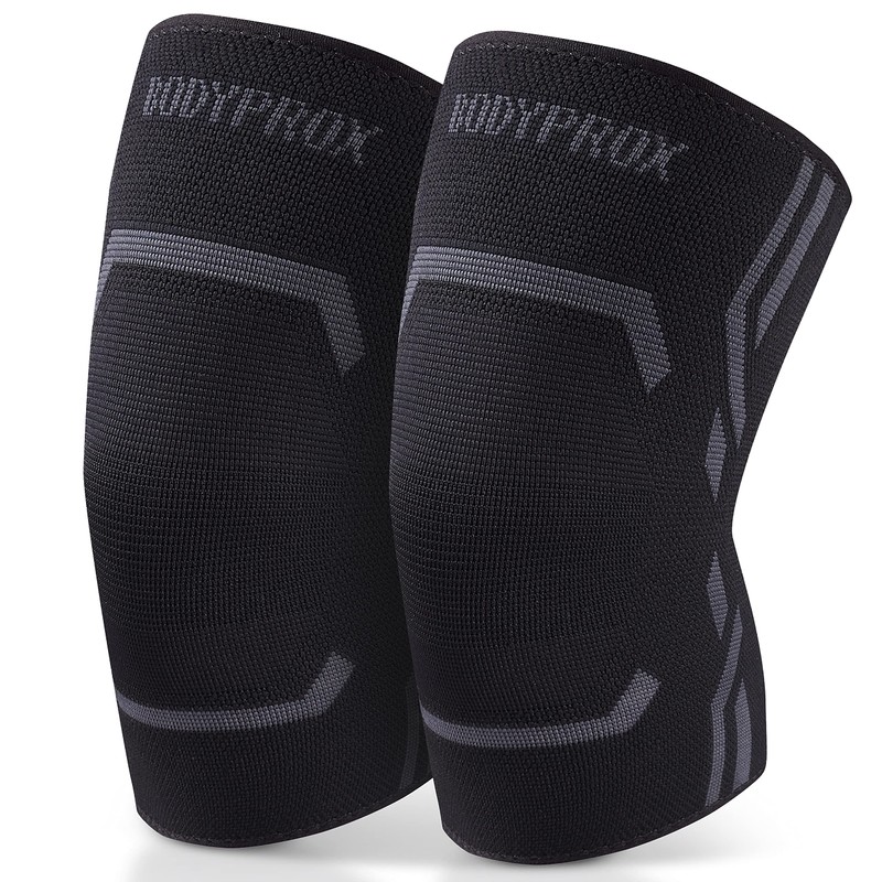 Bodyprox Knee Compression Sleeve for Men and Women (2 Pack),