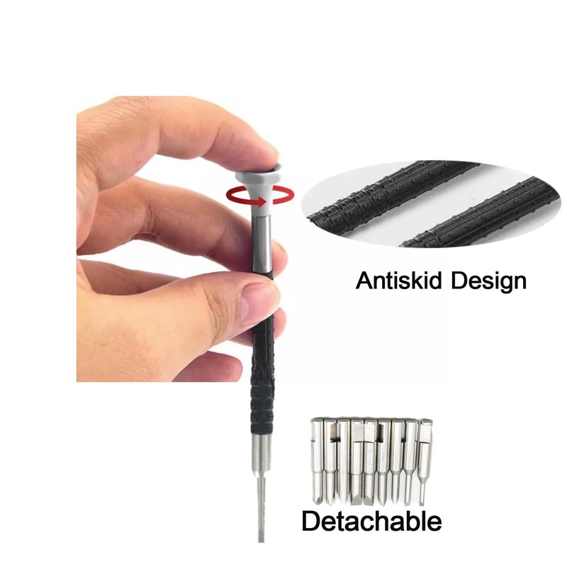 Watch Screwdriver Set with 9pcs Precision Slotted and Phillips，9pcs Different