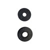 M8 X 25mmmm Black Rubber Penny Washers (Pack of 10)