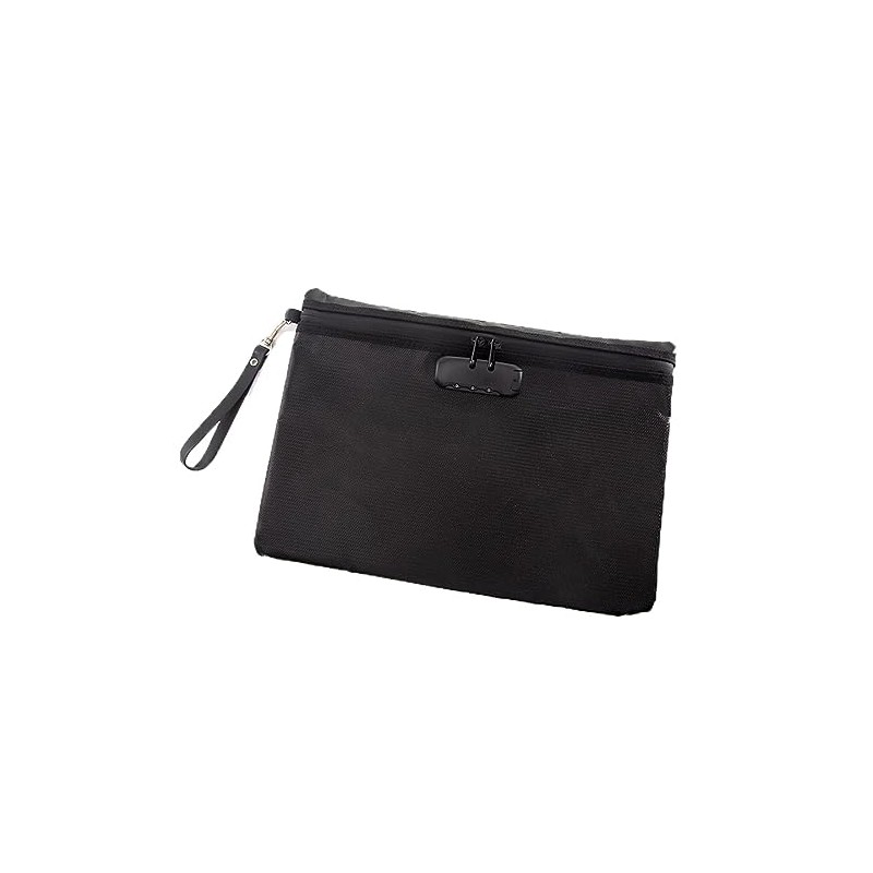 WANGCL Fireproof Bag with Lock Large Capacity Fireproof and Waterproof