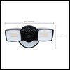 Satco 65-998 LED Dual Head Security Flood Light with PIR