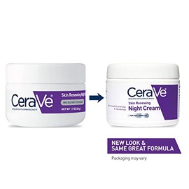 CeraVe - Renewing System, Crema de noche renovadora para la piel, 1.7 onzas