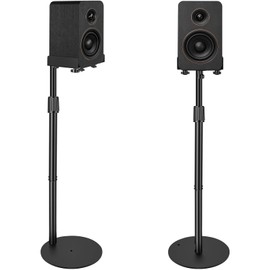 IBVIVIC Universal Speaker Stands Pair 31.5" - 41.3" Height Adjustable Black
