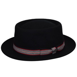 Bailey of Hollywood Men's KLAXON Fedora Trilby HAT, Black, XL