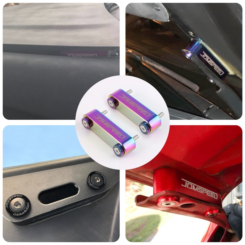 JDMSPEED Neo chapado en cromo CNC Billet de 3/4 pulgadas
