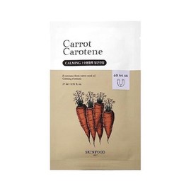 Skinfood Carrot Carotene Mask Pack 1 Sheet 1 Pack Ss / 캐롯 카로틴 마스크팩 1매 1개 Ss