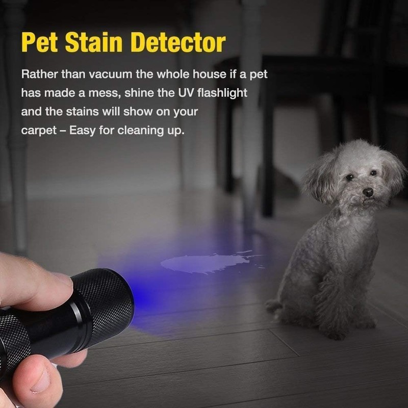 CFIKTE UV LED Flashlight Black Light UV Lights 9 LED