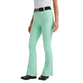 FitsT4 Sports Women's Bootcut Horse Riding Pants Full Seat Equestrian Breeches Summer Riding Tights Cabbage XX-Large