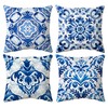 huester Blue and White Chinoiserie Pillow Covers 18x18, Blue Chinoiserie