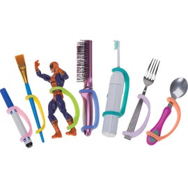 EazyHold Silicone Adaptive Aid (Infant to Adult) for Limited Hand Function, Poor Grip, Limb Loss, Cerebral Palsy, Stroke, Tremors, Arthritis, ALS. (Therapist -Teacher - 7 Pack)