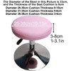 HuaLiSiJi Stool Covers Round Pink 2 PCS Round Bar Stool