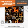 2 x MDF Glossy Top Coasters Square - Cat Lover