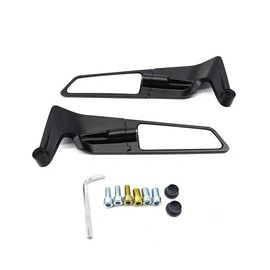 VRWEARE Large Size Motorcycle Wing Rearview Mirrors with 8mm & 10mm Adapters Compatible with Kawasaki Z400/Z650/Z1000 KTM Duke 125/200/250/390/690/790/1290 Yamaha MT-07