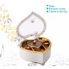 SH Cajas Musical Forma De Corazon Bailarina Caja Almacenamiento