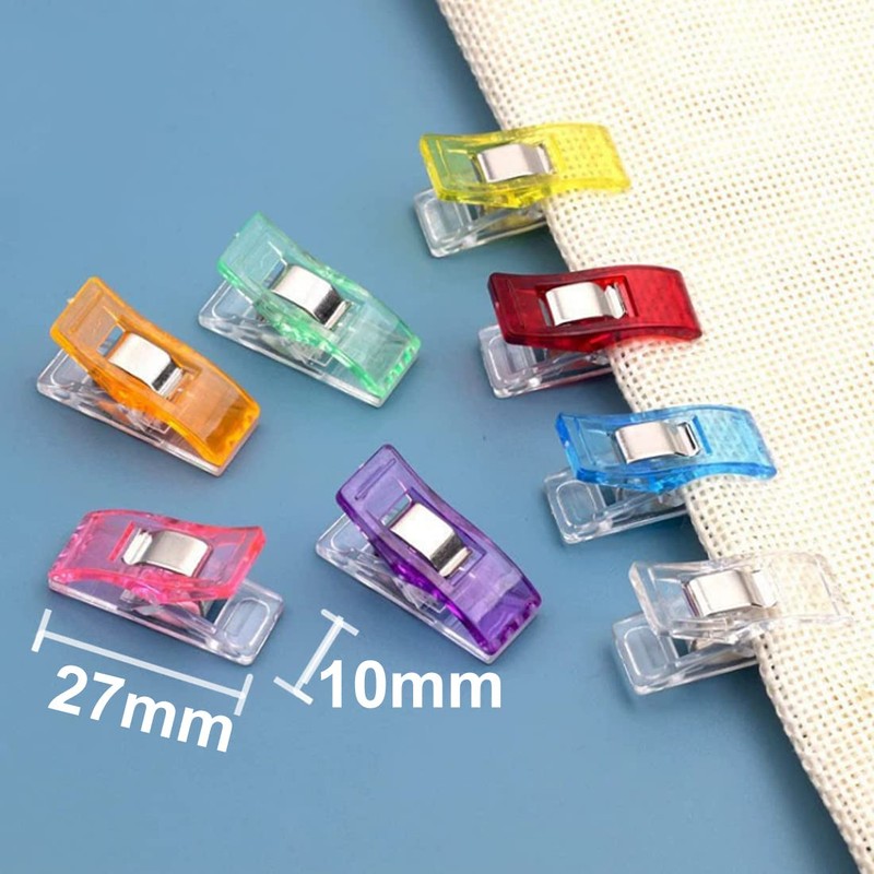 Otylzto 100PCS Sewing Clips for Quilting Crafting,Wonder Clips, Quilting Clips,Craft