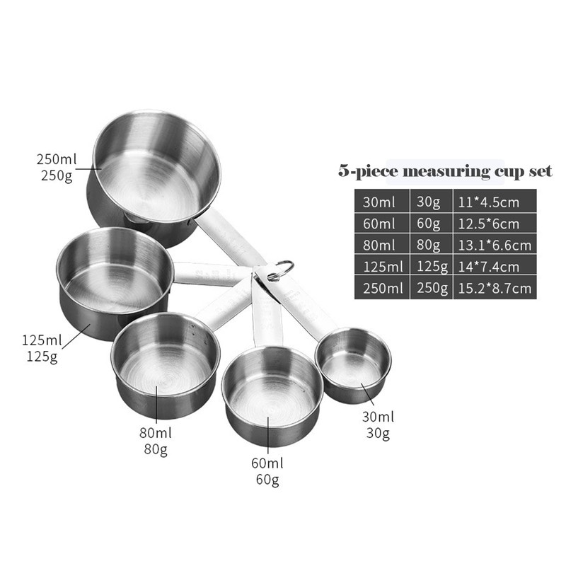 Loimon 10-Piece Stackable Measuring Cups & Spoons Set,Kitchen Essentials for