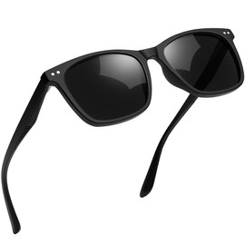 [MAIVARDAY] サングラス メンズ ファッション UV400 TR90 偏光 へんこう グダー ブラック 釣り ドライブ 運転用