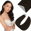 Sunny Tape in Hair Extensions Darkest Brown #2 Real Hair
