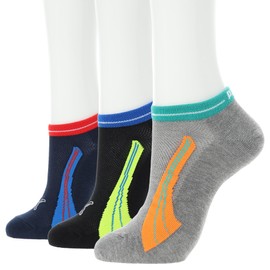 Puma 4293-242 Socks, Kids' Socks, Sneaker Socks, Short Length, 3 Pairs, Boys and Girls, Preparation for Kindergarten Entrance and School, 7.9 inches (19 cm), 7.9 inches (20 cm), 8.3 inches (21 cm), 22