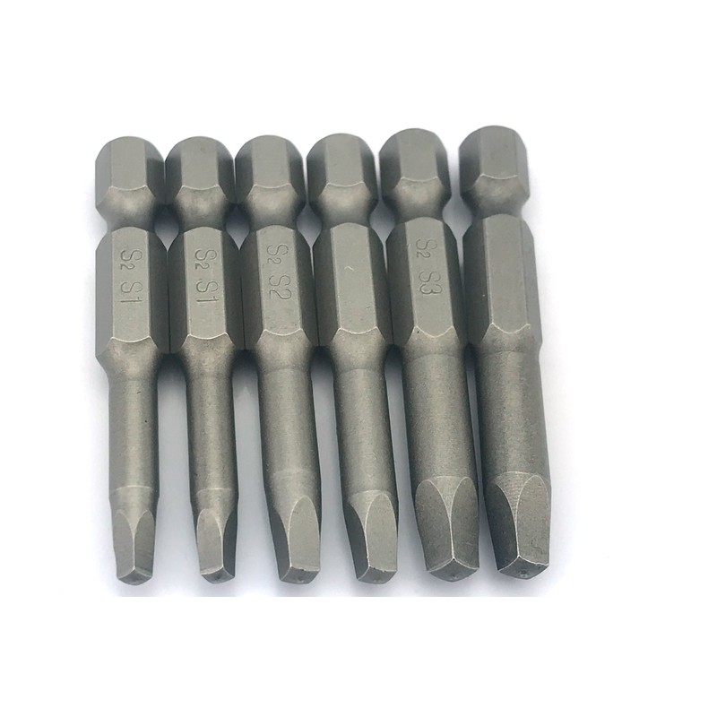 Silverhill Tools ABSSQU 6pc Square Drive Power Bit Set (SQ1,