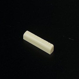 Hardened plastic Nut For Mandolin Slotted 1-11/32" ,Ivory Color