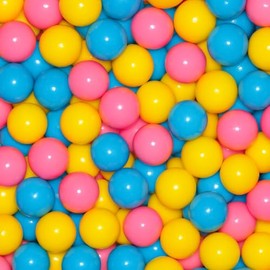 Cotton Candy Gumballs – 1 Inch Bubble Gum – 15 OZ of Gumballs for Vending Machines Refill, Double Bubble Chewing Gum, Sweet Buffets, Baby Showers & Party Favors