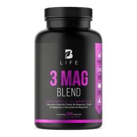 Mezcla Magnesios 200 Caps Citrato Oxido Gluconato Life Sabor