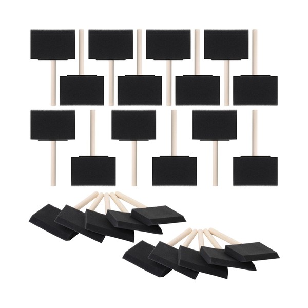Bates- Foam Paint Brushes, 4-Inch, 24 Pack, Sponge Brushes, Sponge
