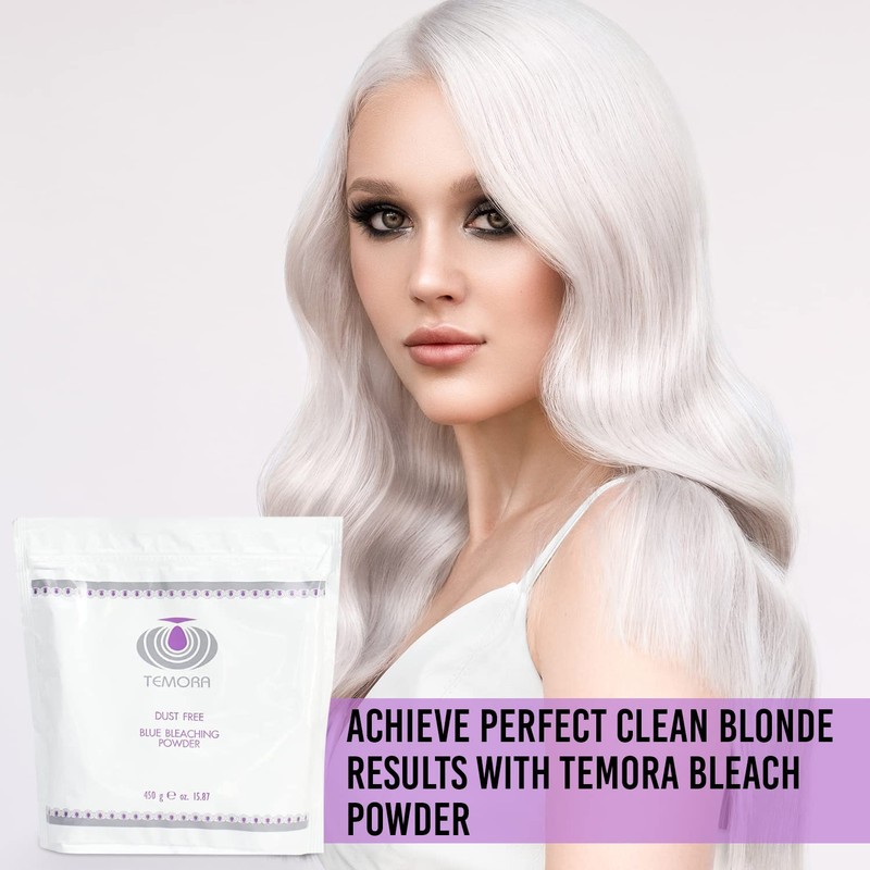 Temora Premium Dust Free Blue Bleaching Powder For Blonde Hair