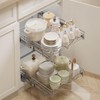 DINDON 2 Tier Pull Out Cabinet Organizer (17" W x