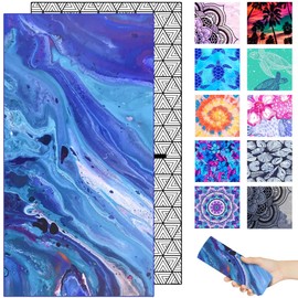 Microfiber Sand Free Beach Towel – Quick Dry Lightweight Oversized Large Towel Accessories Travel Must Have Camping Yoga Swimming Pool Gear Summer Essentials Packable Gift River