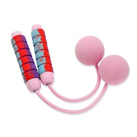 Cordless Skipping Rope,Weighted Jump Rope with Ball Bearings,Ropeless Skipping Rope Adult Fitness,2 in 1 Speed Skipping Rope for Women Kids Sports Exercise Training (Pink)