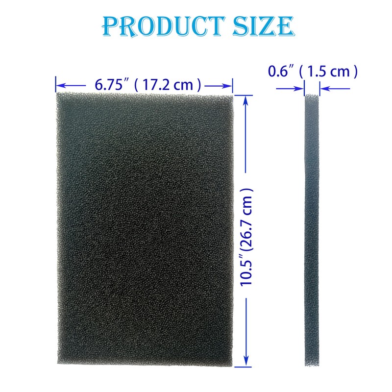 Umshlem 5 PCS Part #16032 Replacement Foam Filter Compatible with