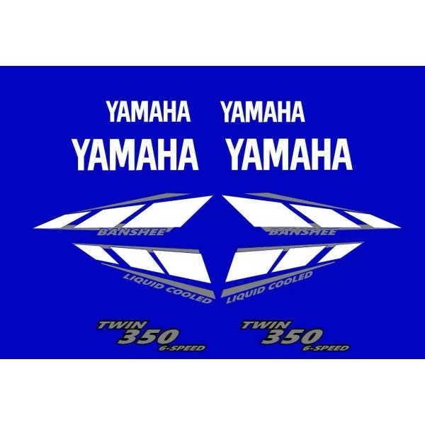 Unbranded 2001 Yamaha Banshee Reproduction Decal Graphics Kit Twin 350