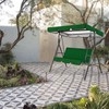 Outdoor Swing Canopy Cover Set Oxford Fabric Swing Waterproof Dustproof