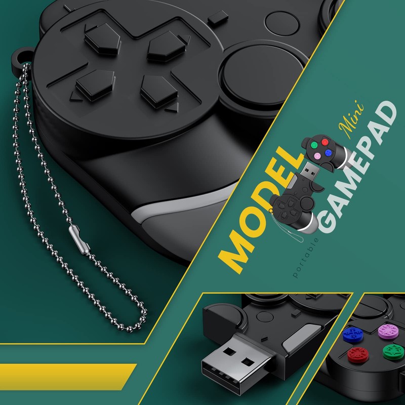 USB Stick 128 GB Game Controller Black Memory Stick 128
