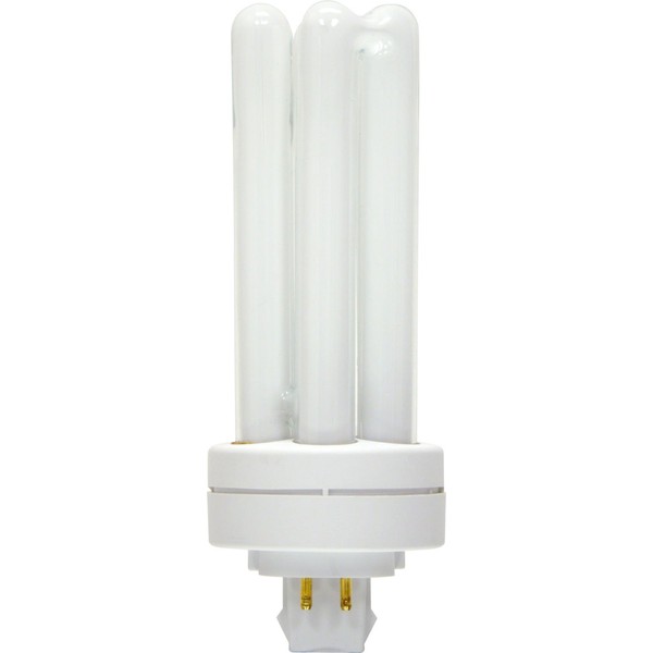 GE 97588 Traditional Lighting Compact Fluorescent PLUG-IN QUAD, 13W Warm White (3500K) 1-Pack