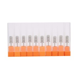 ZJchao 10pcs 2.35mm Nail Art Drill Bits, Nail Art Sanding Band Mandrel Drill Bits, 0.1in Electric Drill Shank Drill Attachment Manicure Machine Accessory(Silver)