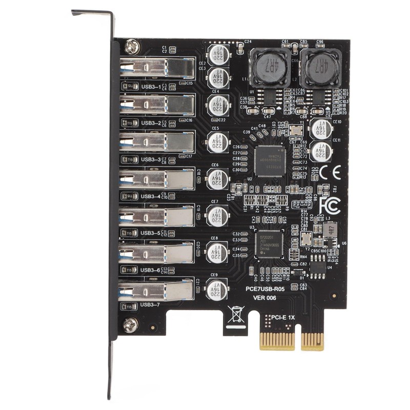 7 Ports PCIE to USB 3.2 HUB, PCIE Expansion Card,
