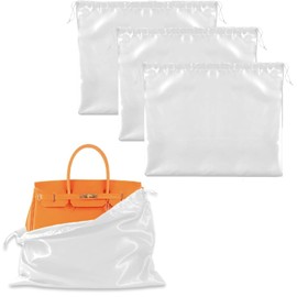 3 x Dust Bags for Handbags, Silk Cloth Dust Cover, Dustproof Drawstring Storage Bag, Soft Dust Bag for Protecting Handbags, Purses, Backpacks
