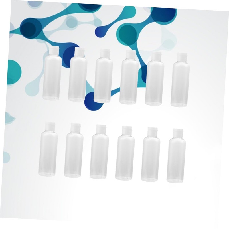 IWOWHERO 100ml Refillable Travel Shampoo Bottle 12 Pack Empty Cosmetics