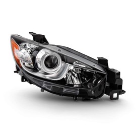 AKKON - Fits 2013 2014 2015 2016 Mazda CX-5 [Halogen Type] Projector Chrome Clear Headlight Right Passenger Side